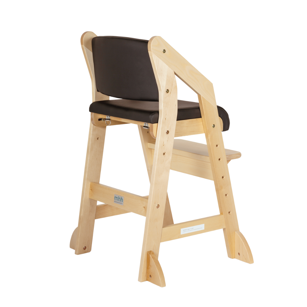 Dine and Grow - Black & Varnish Dining Chair