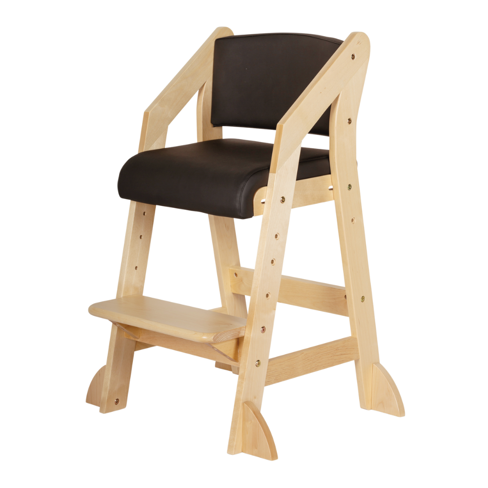 Dine and Grow - Black & Varnish Dining Chair