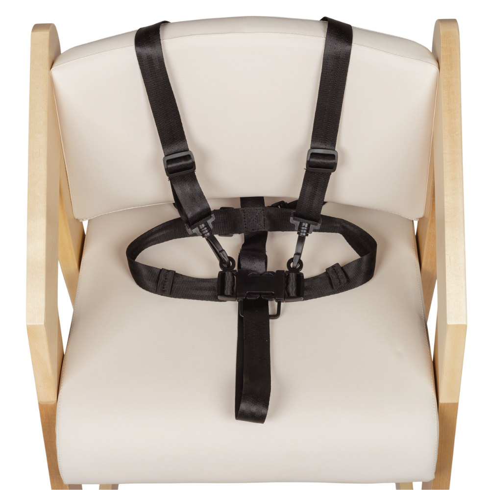 Dine and Grow - White & Varnish Dining Chair