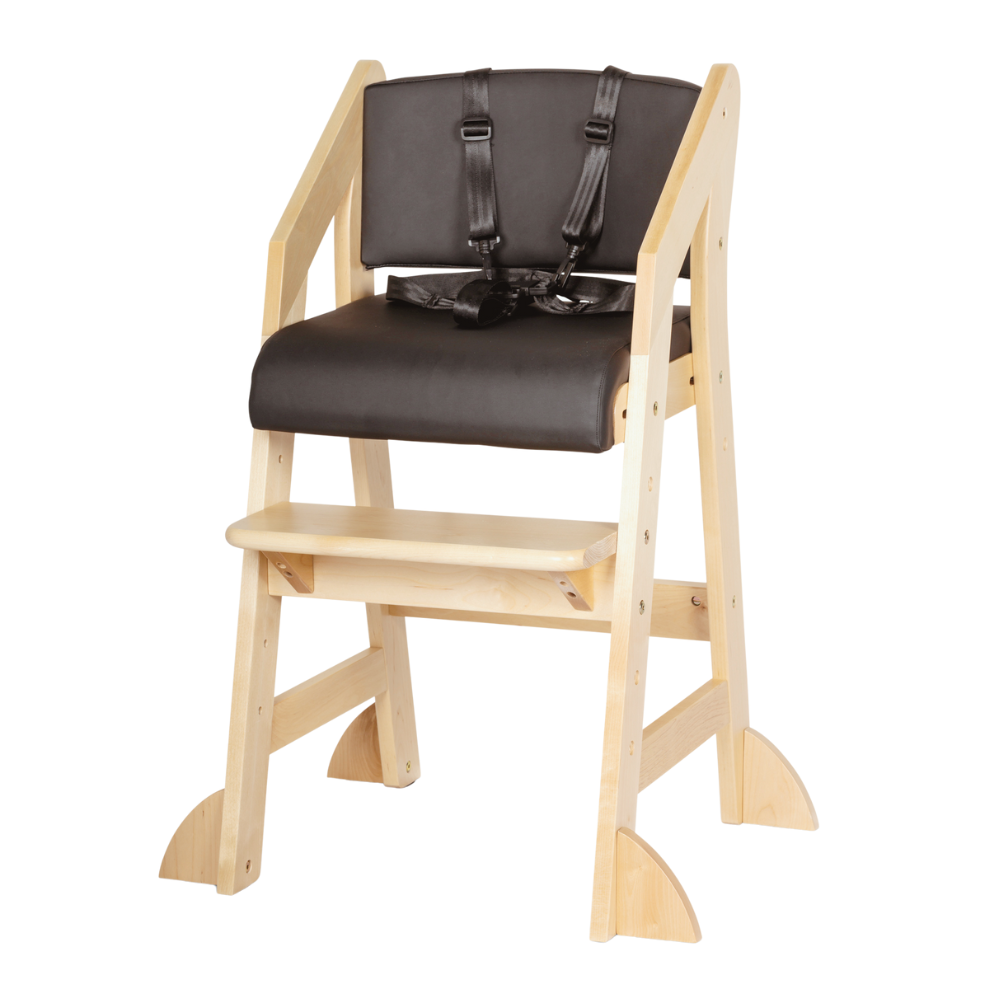 Dine and Grow - Black & Varnish Dining Chair