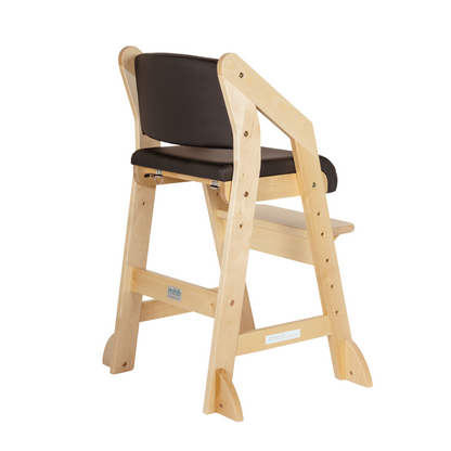 Dine and Grow - Black & Varnish Dining Chair